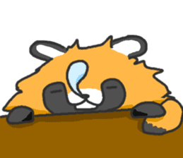 Hide of a racoon dog sticker #4555854