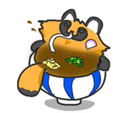 Hide of a racoon dog sticker #4555855