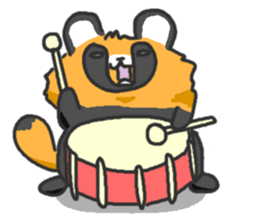 Hide of a racoon dog sticker #4555858