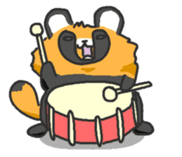 Hide of a racoon dog sticker #4555858