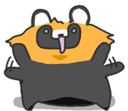 Hide of a racoon dog sticker #4555870