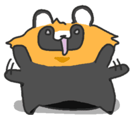 Hide of a racoon dog sticker #4555870