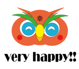 OWL of HAPPINESS sticker #4556672