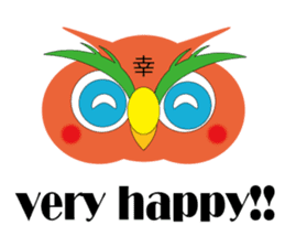 OWL of HAPPINESS sticker #4556672