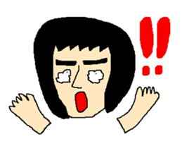 Surprising face sticker sticker #4557395