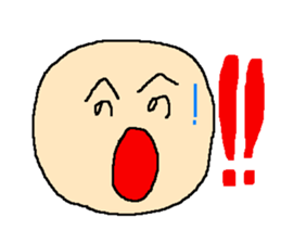 Surprising face sticker sticker #4557415