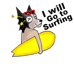 border collie is Mr.Very! Summer Sticker sticker #4558034
