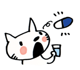 Dentist visits cat sticker #4559184