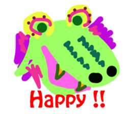 Sticker of lovely animals.2 sticker #4559917