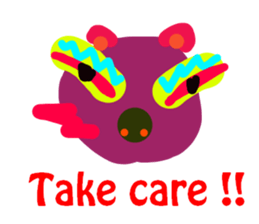 Sticker of lovely animals.2 sticker #4559922
