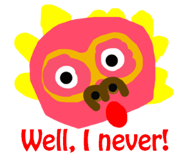 Sticker of lovely animals.2 sticker #4559933
