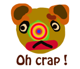 Sticker of lovely animals.2 sticker #4559934