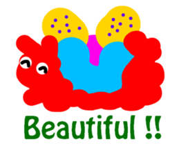 Sticker of lovely animals.2 sticker #4559941