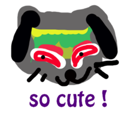Sticker of lovely animals.2 sticker #4559947