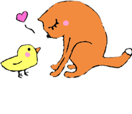 Loose cat and merry friends sticker #4560466