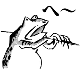 giga!Japanese Frog Sticker sticker #4561009