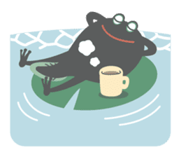 huubHR Frog and Tadpole sticker #4561747