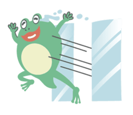 huubHR Frog and Tadpole sticker #4561749