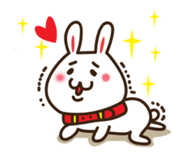 Happy cat and Rabbit sticker #4561929