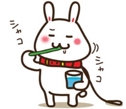 Happy cat and Rabbit sticker #4561940