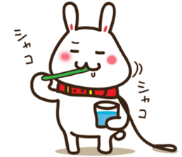 Happy cat and Rabbit sticker #4561940