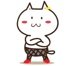 Happy cat and Rabbit sticker #4561941