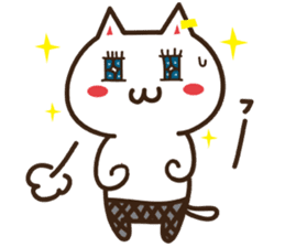 Happy cat and Rabbit sticker #4561950
