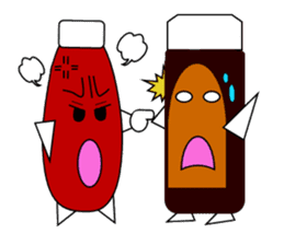 mayonnaise and ketchup sticker 2 sticker #4562023