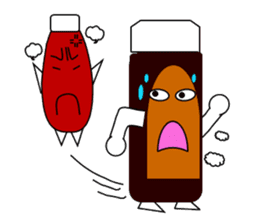 mayonnaise and ketchup sticker 2 sticker #4562024