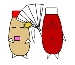 mayonnaise and ketchup sticker 2 sticker #4562028
