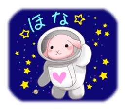 A lop-eared rabbit speaks the Kansaiben. sticker #4562151