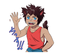 Along with the pretty kitten boys sticker #4562833