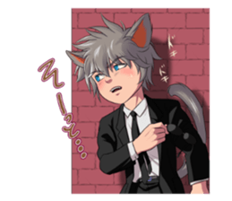 Along with the pretty kitten boys sticker #4562839