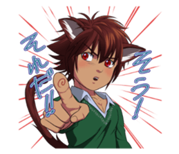 Along with the pretty kitten boys sticker #4562842