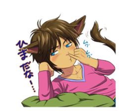 Along with the pretty kitten boys sticker #4562844