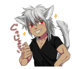 Along with the pretty kitten boys sticker #4562846