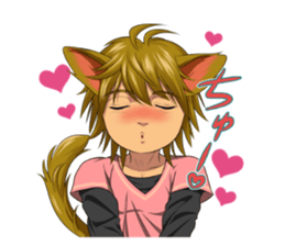 Along with the pretty kitten boys sticker #4562849