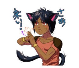 Along with the pretty kitten boys sticker #4562852