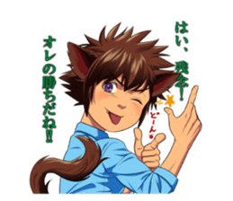 Along with the pretty kitten boys sticker #4562854