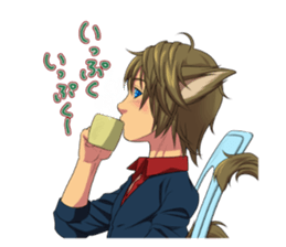 Along with the pretty kitten boys sticker #4562855