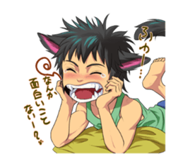 Along with the pretty kitten boys sticker #4562860