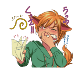 Along with the pretty kitten boys sticker #4562866