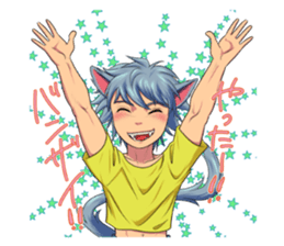 Along with the pretty kitten boys sticker #4562871