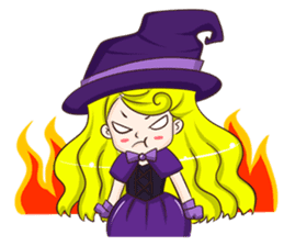 Mahou Shojo "Akiko" witch sticker #4563036