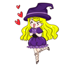 Mahou Shojo "Akiko" witch sticker #4563045