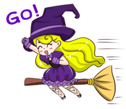 Mahou Shojo "Akiko" witch sticker #4563058