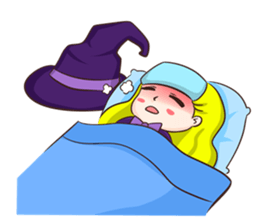 Mahou Shojo "Akiko" witch sticker #4563060