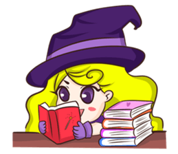 Mahou Shojo "Akiko" witch sticker #4563067
