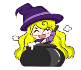 Mahou Shojo "Akiko" witch sticker #4563069