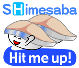 I love sushi(english) sticker #4563322